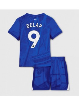 Chelsea Liam Delap #9 Replika Hemmakläder Barn 2025-26 Kortärmad (+ byxor)